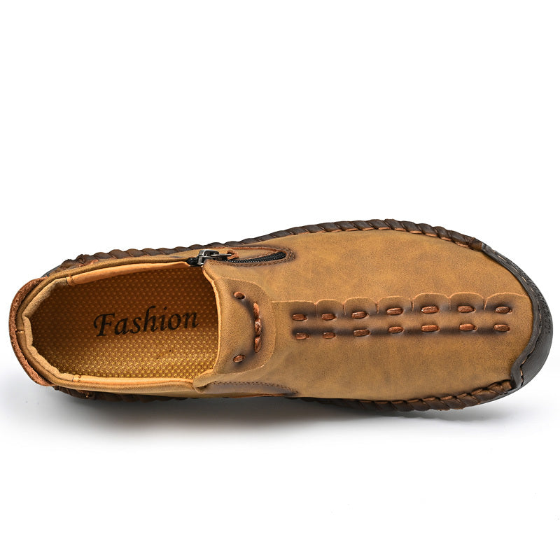 🚶♀️👢48 % RABATT !!!⏱️Ausverkauf!!✨Lässige, modische, rutschfeste mittelalterliche Schlupfstiefel aus Leder für Damen