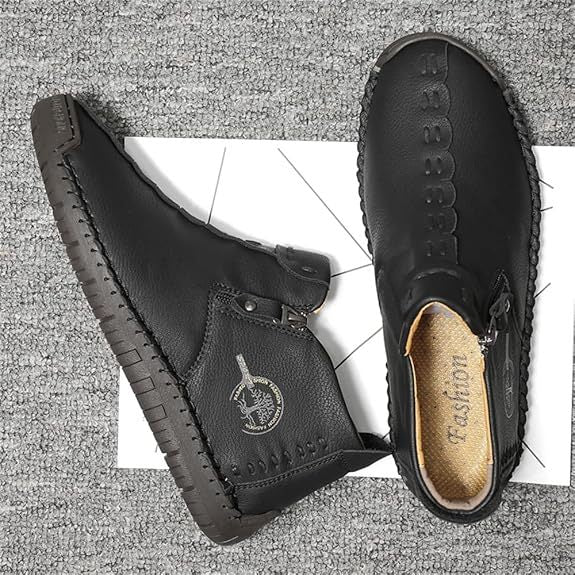 🚶♀️👢48 % RABATT !!!⏱️Ausverkauf!!✨Lässige, modische, rutschfeste mittelalterliche Schlupfstiefel aus Leder für Damen