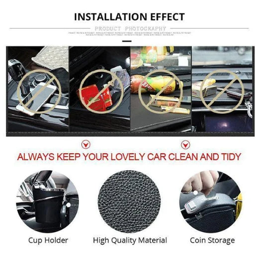 Multifunktionaler Autositz-Organizer aus Leder