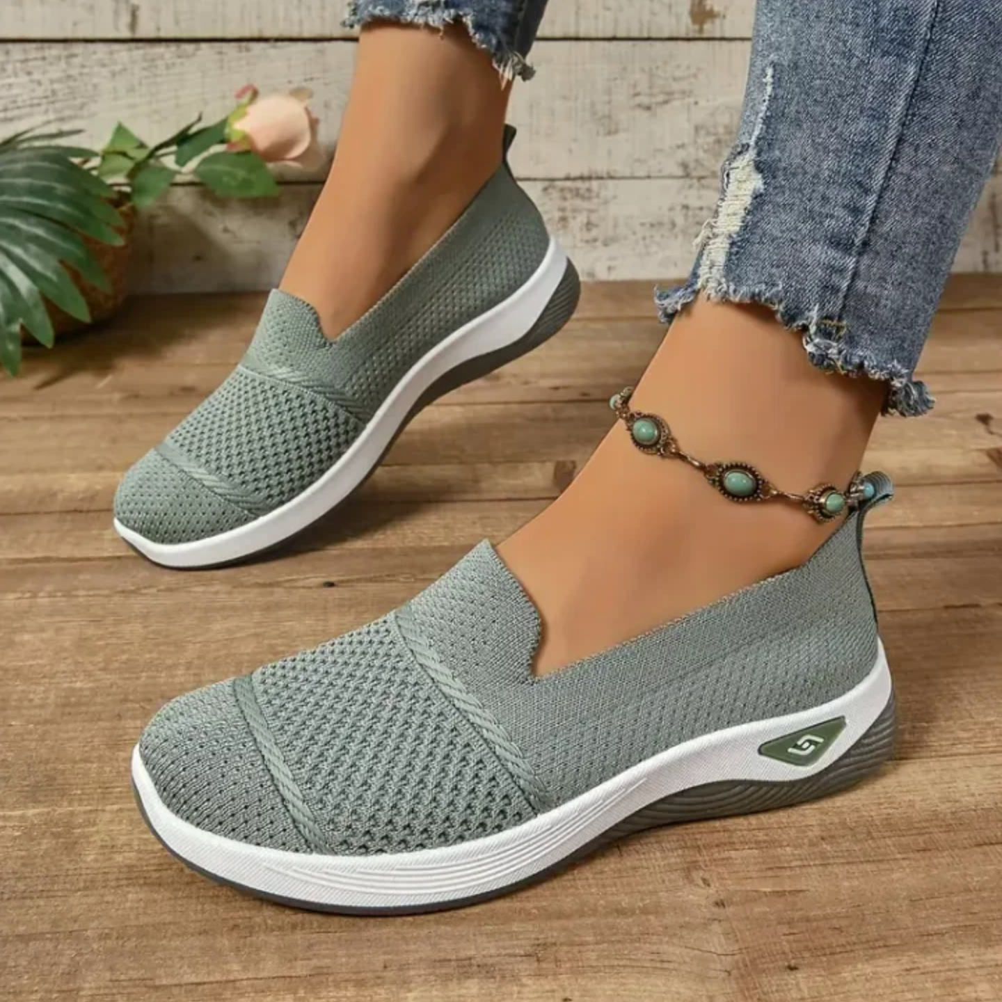 ComfortKnit™ Slip-On Walking Sneakers — Breathable, Cushioned, Non-Slip