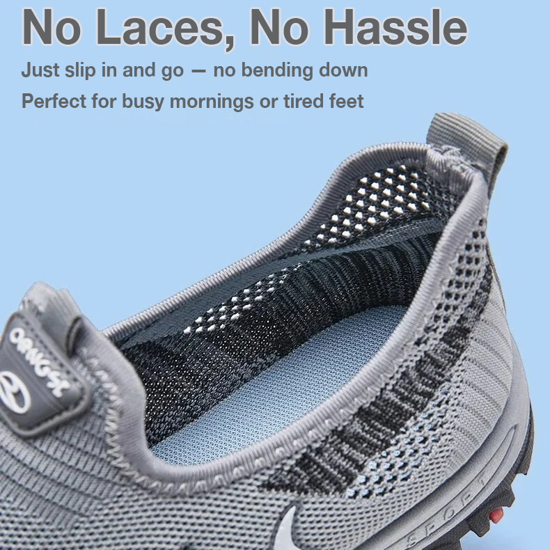 Men's Slip-on Orthopedic Shoes,  Breathable Mesh Comfort Sneakers