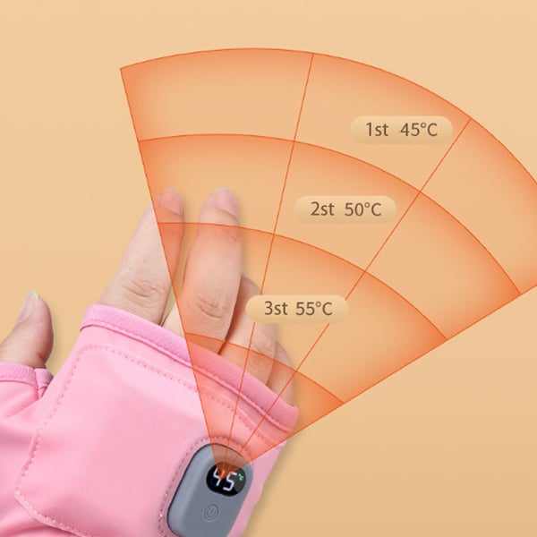 2024 Smart Thermostatic Heated Fingerless Gloves