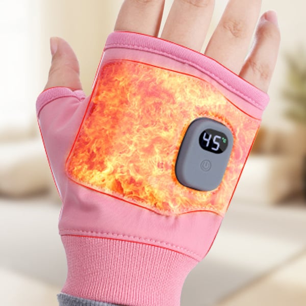 2024 Smart Thermostatic Heated Fingerless Gloves