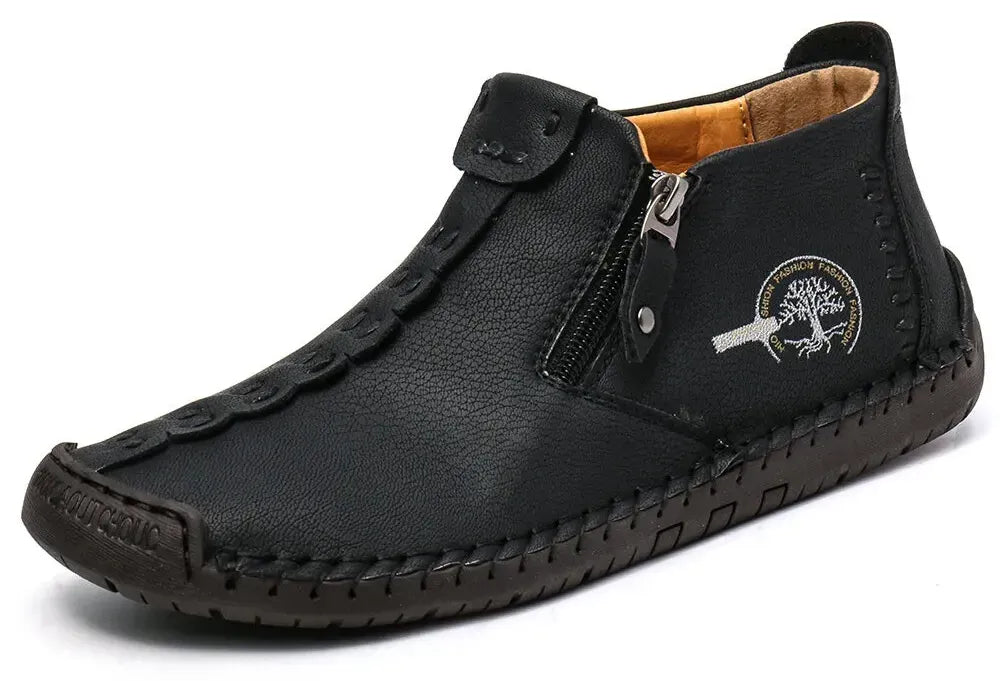 🚶♀️👢48 % RABATT !!!⏱️Ausverkauf!!✨Lässige, modische, rutschfeste mittelalterliche Schlupfstiefel aus Leder für Damen