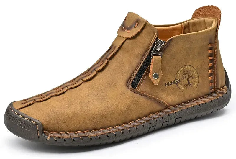 🚶♀️👢48 % RABATT !!!⏱️Ausverkauf!!✨Lässige, modische, rutschfeste mittelalterliche Schlupfstiefel aus Leder für Damen