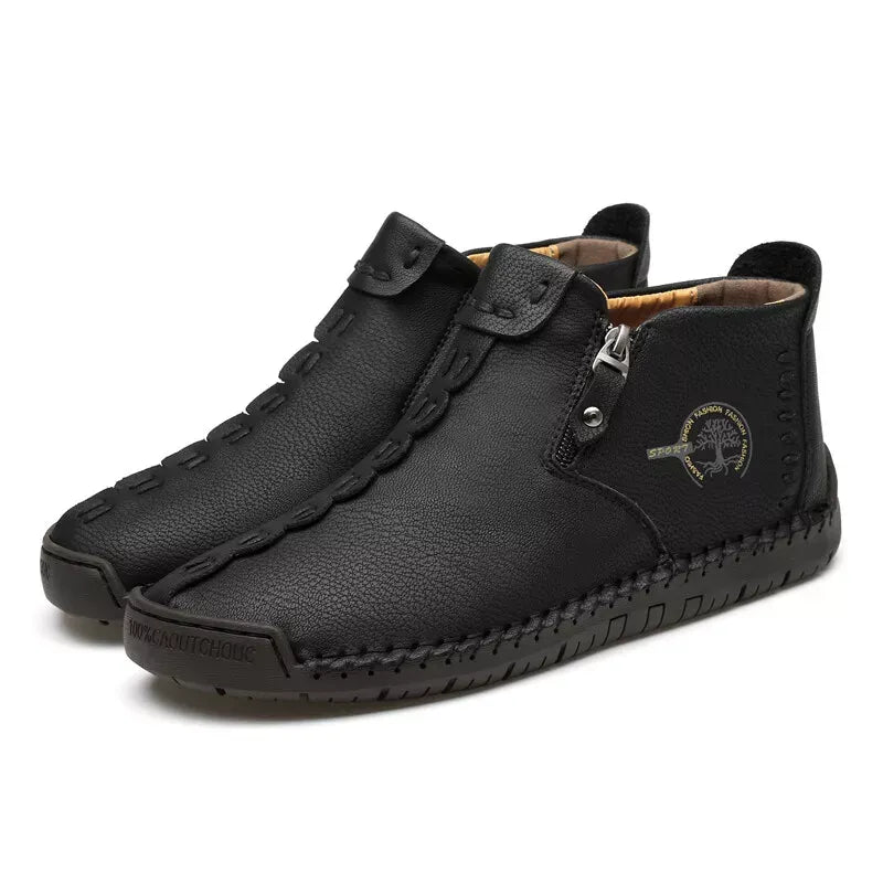 🚶♀️👢48 % RABATT !!!⏱️Ausverkauf!!✨Lässige, modische, rutschfeste mittelalterliche Schlupfstiefel aus Leder für Damen