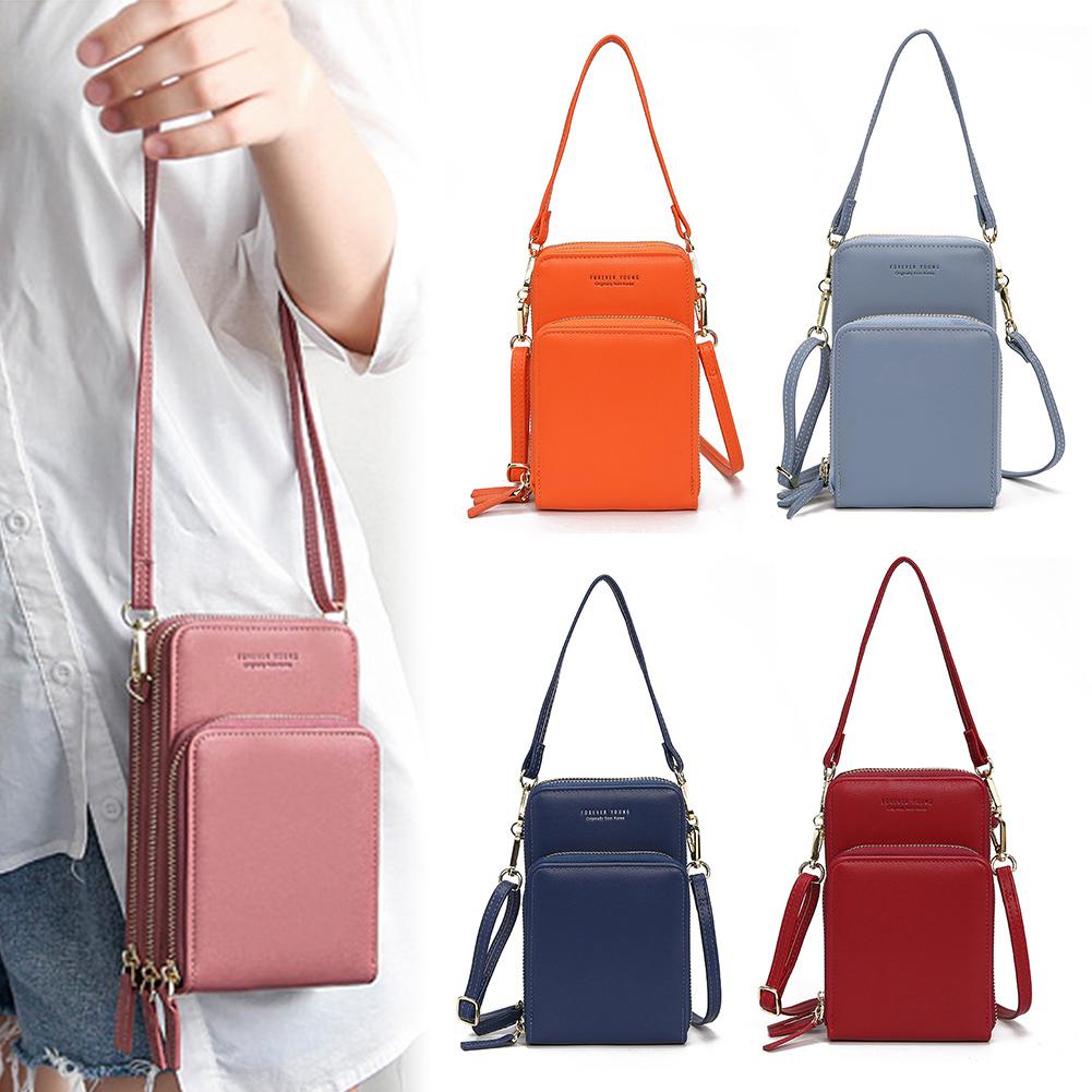3-Layers Leather Crossbody Shoulder Bag - Beelovy