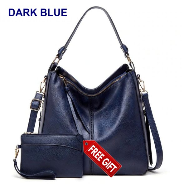 Luxury Leather Shoulder Crossbody Handbag (60% OFF + 1 FREE Clutch) - Beelovy
