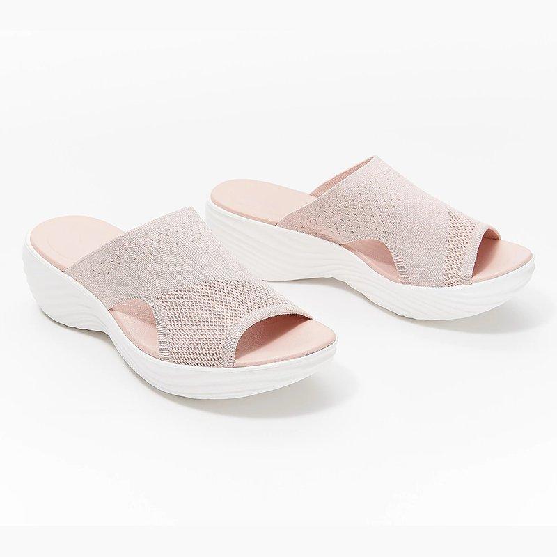 Stretch Orthotic Slide Sandals, Knitted Sports Corrective Sandals - Beelovy