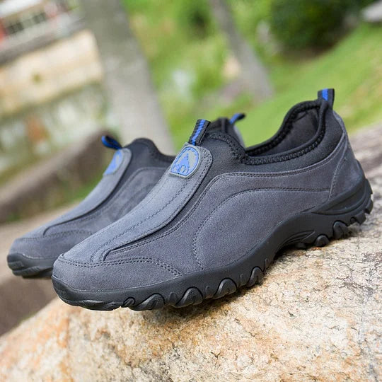 (⏰Limited Time Sale 50% OFF) Men's Outdoor Orthopedic Arch Support Wide Toe Slip-On Hiking Shoes Lightweight Comfortable Waterproof Anti-Slip Sneakers