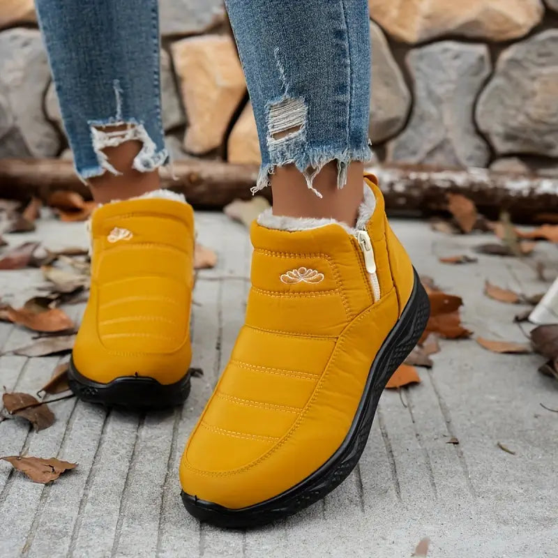 CozyWinter™ Plush Ankle Boots – Warm, Anti-Slip & Easy On/Off