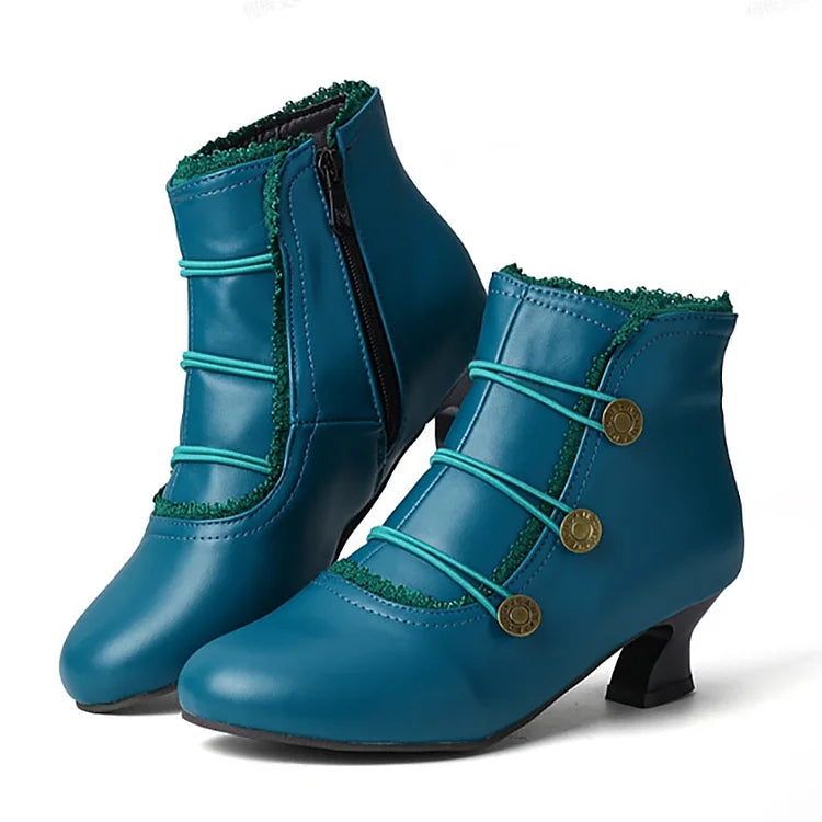 ComfortLace™ Button-Strap Orthopedic Ankle Boots