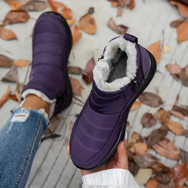 CozyWinter™ Plush Ankle Boots – Warm, Anti-Slip & Easy On/Off