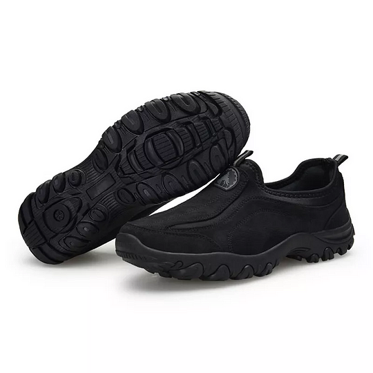 (⏰Limited Time Sale 50% OFF) Men's Outdoor Orthopedic Arch Support Wide Toe Slip-On Hiking Shoes Lightweight Comfortable Waterproof Anti-Slip Sneakers