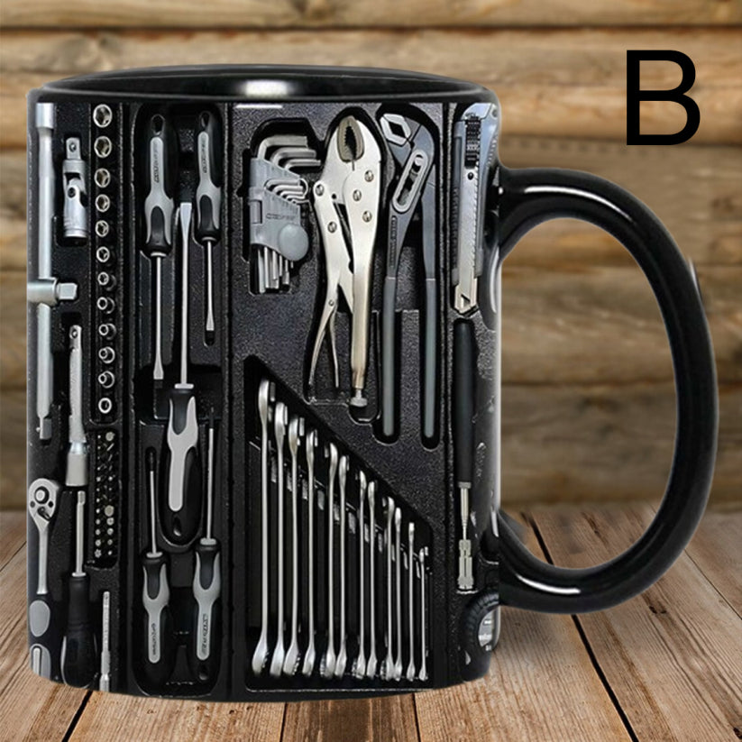 Unique 3D Mechanic Toolbox Set Coffee Mug