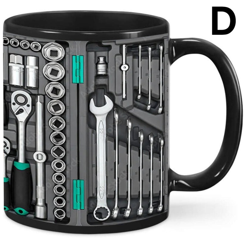 Unique 3D Mechanic Toolbox Set Coffee Mug