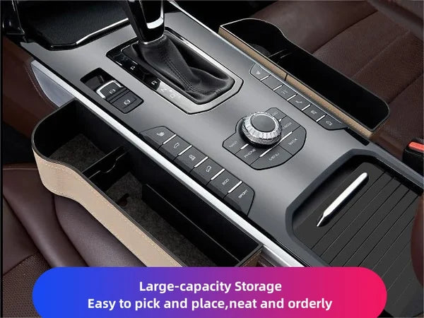 Leather Multifunctional Car Seat Organizer