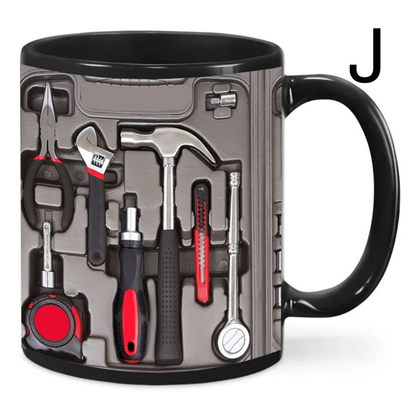 Unique 3D Mechanic Toolbox Set Coffee Mug