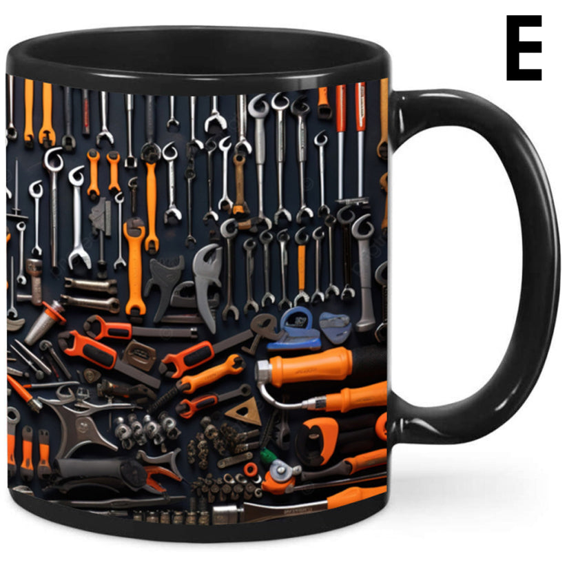 Unique 3D Mechanic Toolbox Set Coffee Mug