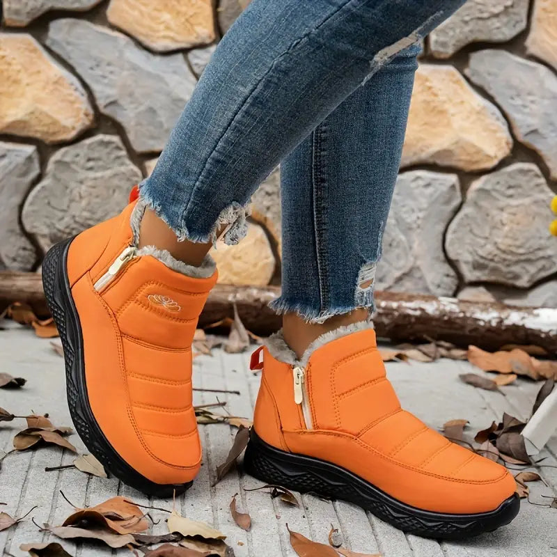 CozyWinter™ Plush Ankle Boots – Warm, Anti-Slip & Easy On/Off