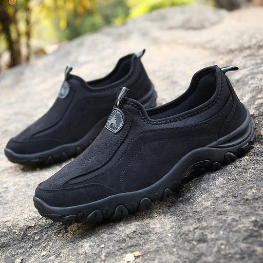 (⏰Limited Time Sale 50% OFF) Men's Outdoor Orthopedic Arch Support Wide Toe Slip-On Hiking Shoes Lightweight Comfortable Waterproof Anti-Slip Sneakers