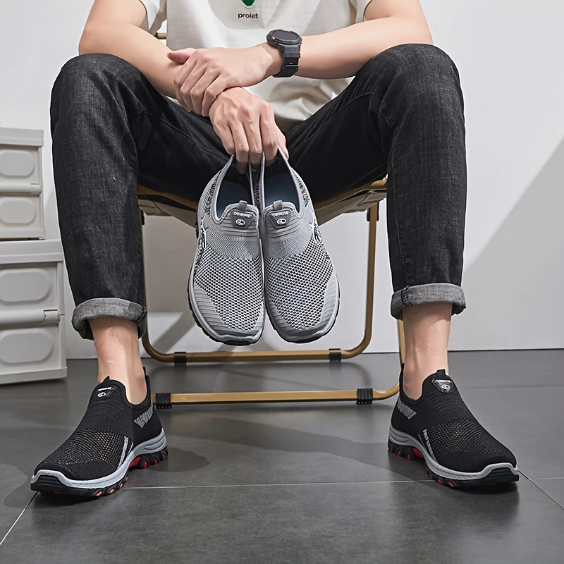 Men's Slip-on Orthopedic Shoes,  Breathable Mesh Comfort Sneakers