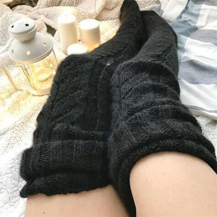 Hot Sale - Warm Over Knee Extra Long Knitted Socks