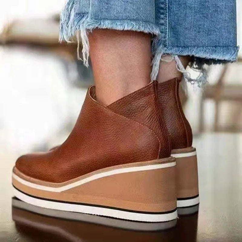 Elegante Plateaustiefeletten