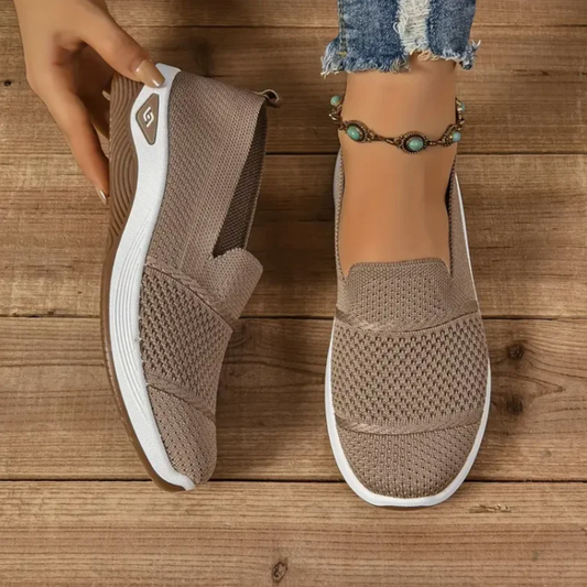 ComfortKnit™ Slip-On Walking Sneakers — Breathable, Cushioned, Non-Slip