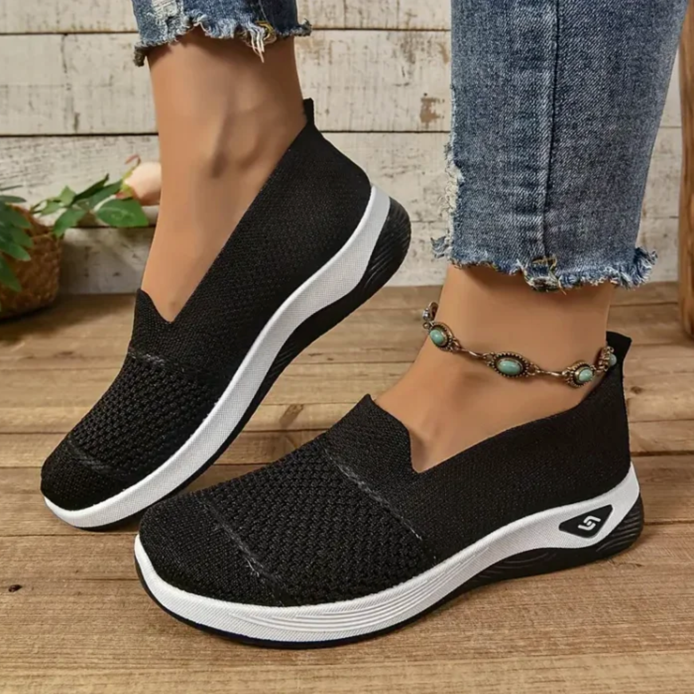 ComfortKnit™ Slip-On Walking Sneakers — Breathable, Cushioned, Non-Slip