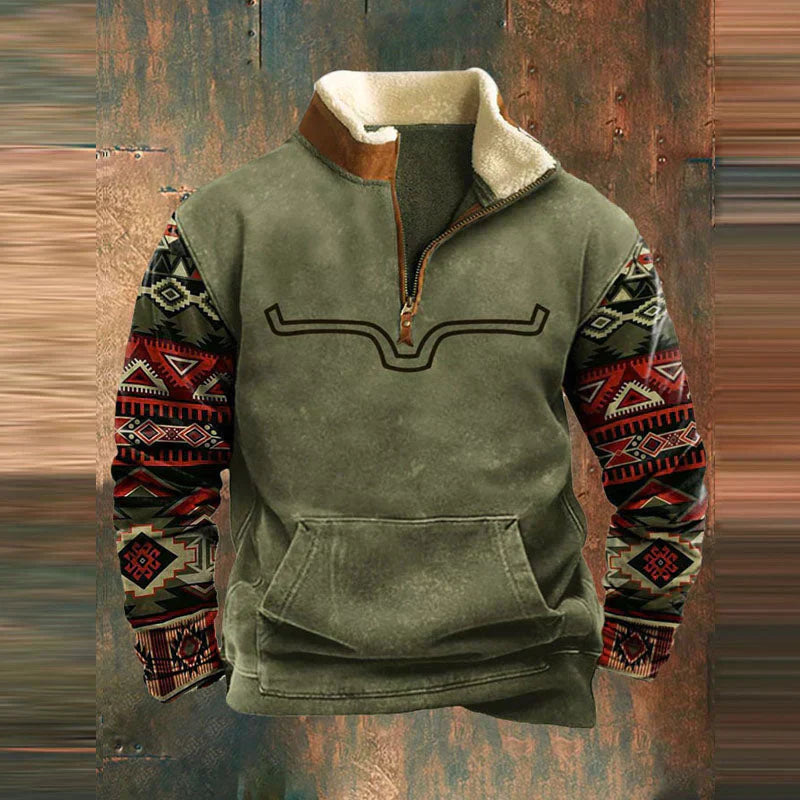 Pullover mit Viertelreißverschluss