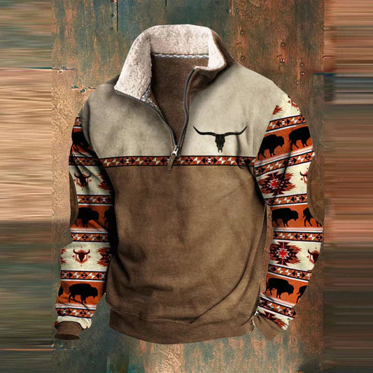 Pullover mit Viertelreißverschluss