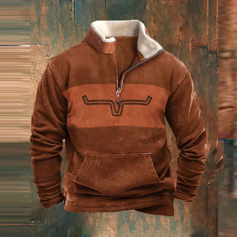 Pullover mit Viertelreißverschluss
