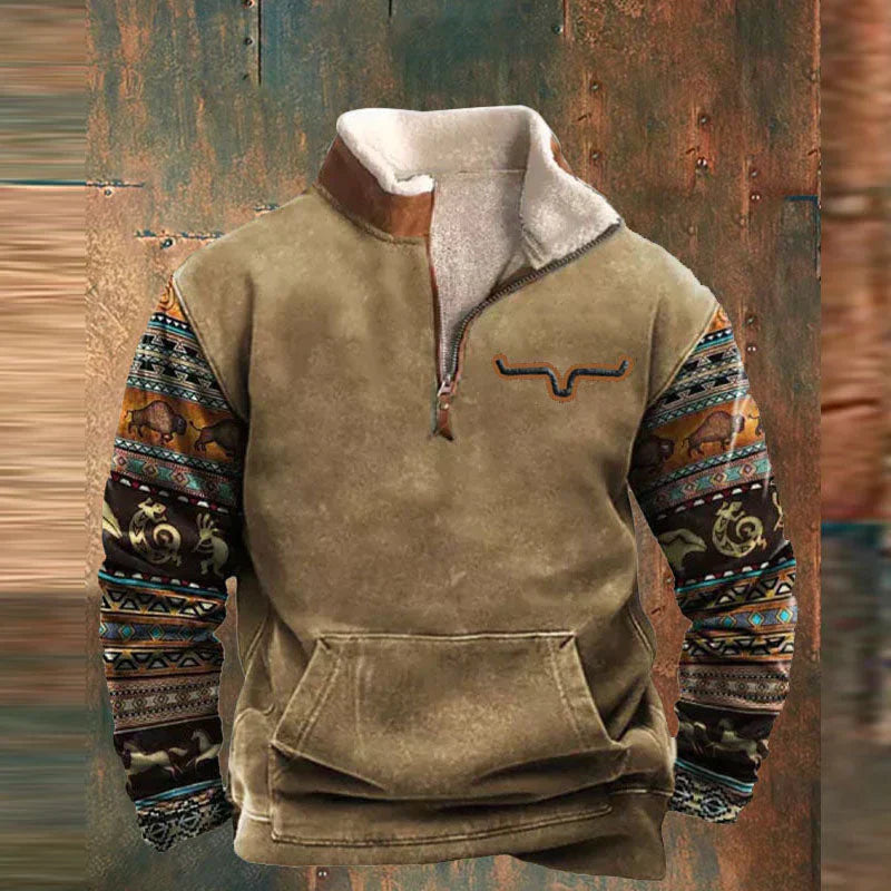 Pullover mit Viertelreißverschluss