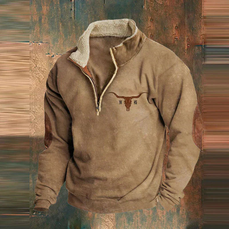 Pullover mit Viertelreißverschluss