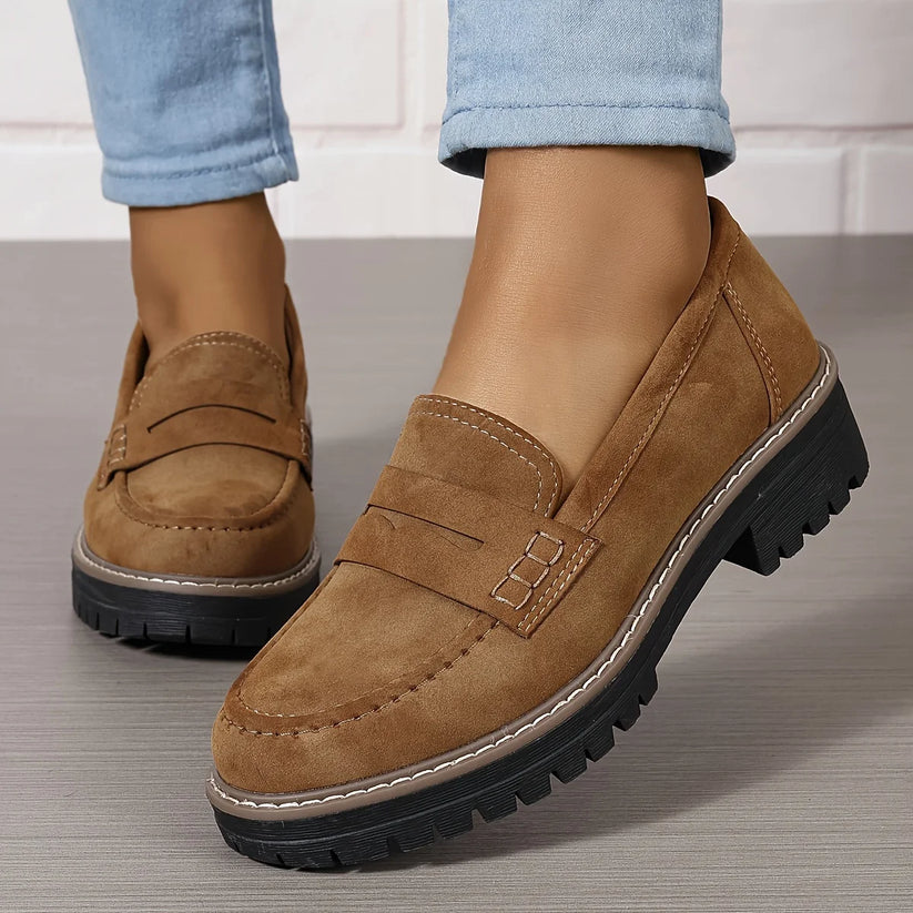 🔥Letzte Tagesaktion: 50 % Rabatt auf stylische klobige Loafer für Damen 