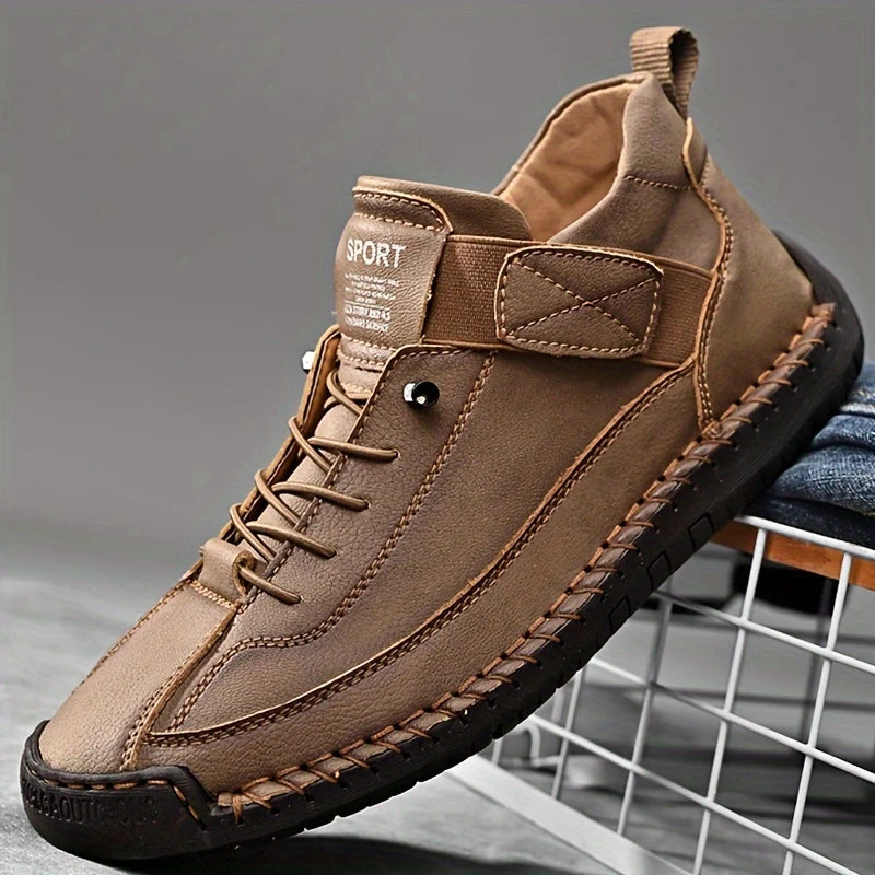 EaseStep™ Leather Sneakers – Soft Comfort & Orthopedic Support