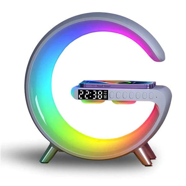 Beelovy™ 4-in-1 Alarm Clock, Mood Light, Speaker & Wireless Charger