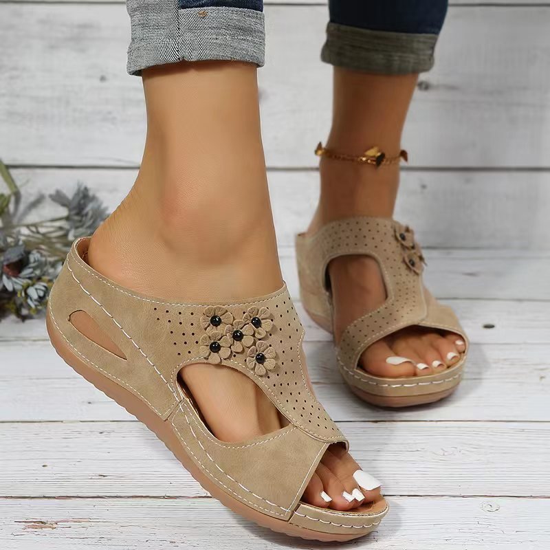 Walking on sale wedge heels