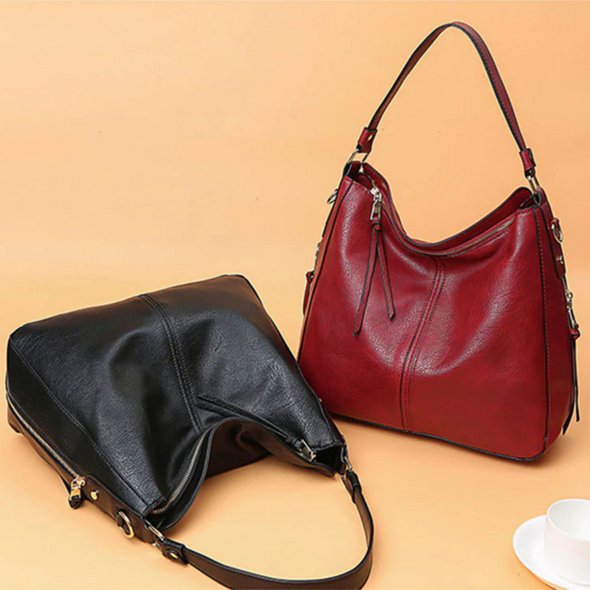 Luxury Leather Shoulder Crossbody Handbag (60% OFF + 1 FREE Clutch) - Beelovy